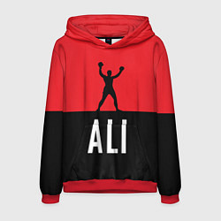 Толстовка-худи мужская Ali Boxing, цвет: 3D-красный