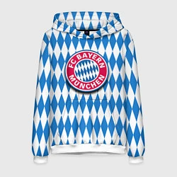 Толстовка-худи мужская FC Bayern Munchen, цвет: 3D-белый