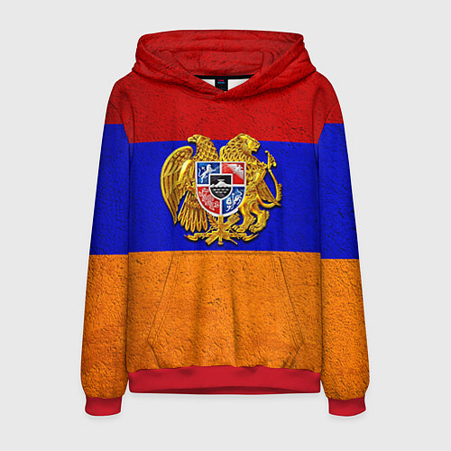 Мужская толстовка Армения / 3D-Красный – фото 1