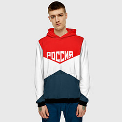 Толстовка-худи мужская Форма России, цвет: 3D-черный — фото 2