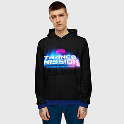 Толстовка-худи мужская Trancemission: Trance we love, цвет: 3D-синий — фото 2