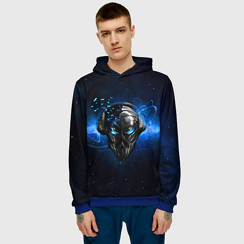 Мужская толстовка Pirate Station: Blue Space / 3D-Синий – фото 3
