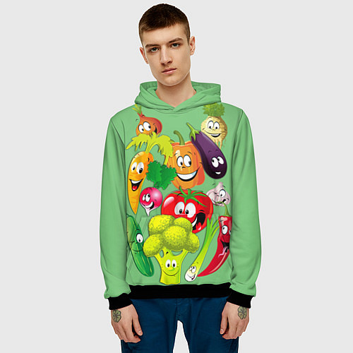 Мужская толстовка Правильное питание / 3D-Черный – фото 3