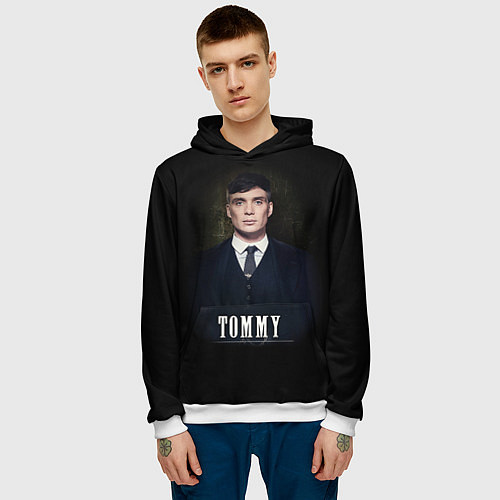 Мужская толстовка Peaky Tommy / 3D-Белый – фото 3