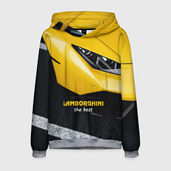 Толстовка-худи мужская Lamborghini the best, цвет: 3D-меланж