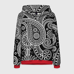 Толстовка-худи мужская Paisley, цвет: 3D-красный