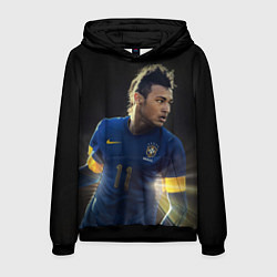 Толстовка-худи мужская Neymar: Brasil Team, цвет: 3D-черный