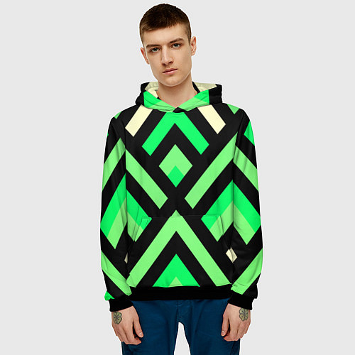 Мужская толстовка Стрелки / 3D-Черный – фото 3