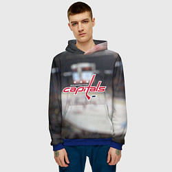 Толстовка-худи мужская Washington Capitals, цвет: 3D-синий — фото 2