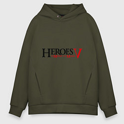 Толстовка оверсайз мужская Heroes V, цвет: хаки