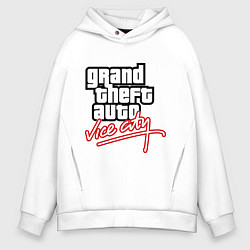 Толстовка оверсайз мужская GTA Vice City, цвет: белый