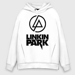 Толстовка оверсайз мужская Linkin Park, цвет: белый