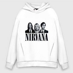 Толстовка оверсайз мужская Nirvana Group, цвет: белый