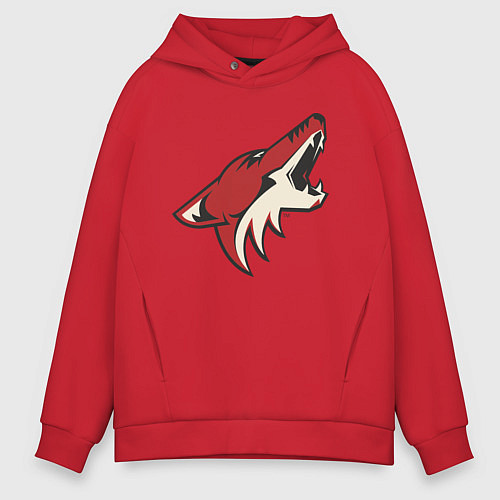 Мужское худи оверсайз Phoenix Coyotes / Красный – фото 1