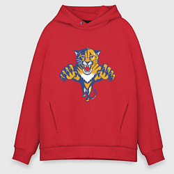 Толстовка оверсайз мужская Florida Panthers, цвет: красный