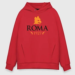 Толстовка оверсайз мужская AS Roma 1927, цвет: красный