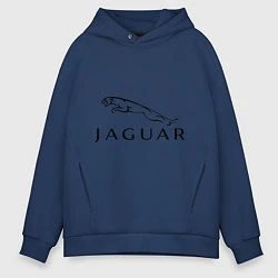Толстовка оверсайз мужская Jaguar, цвет: тёмно-синий