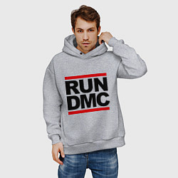 Толстовка оверсайз мужская Run DMC, цвет: меланж — фото 2