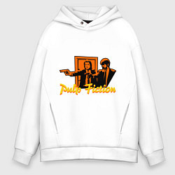 Толстовка оверсайз мужская Pulp Fiction, цвет: белый