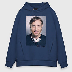 Толстовка оверсайз мужская David Guetta, цвет: тёмно-синий