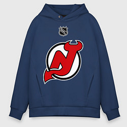 Толстовка оверсайз мужская New Jersey Devils: Kovalchuk 17, цвет: тёмно-синий