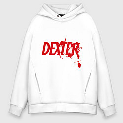 Толстовка оверсайз мужская Dexter Blood, цвет: белый