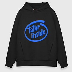 Толстовка оверсайз мужская Tatar inside, цвет: черный