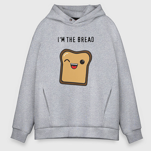 Мужское худи оверсайз Хлебушек / Меланж – фото 1