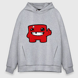 Толстовка оверсайз мужская Super Meat Boy, цвет: меланж