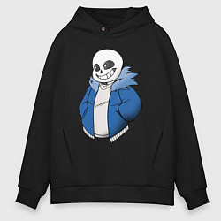 Толстовка оверсайз мужская Sans, цвет: черный