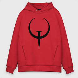 Толстовка оверсайз мужская Quake champions, цвет: красный