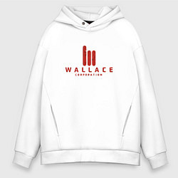 Толстовка оверсайз мужская Wallace Corporation, цвет: белый
