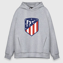 Толстовка оверсайз мужская Atletico Madrid, цвет: меланж