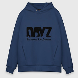 Толстовка оверсайз мужская DayZ: Slay Survive, цвет: тёмно-синий