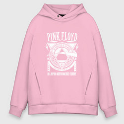 Толстовка оверсайз мужская Pink Floyd, цвет: светло-розовый
