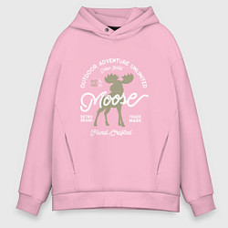 Толстовка оверсайз мужская Mosse: Trade Mark, цвет: светло-розовый