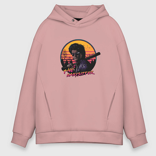 Мужское худи оверсайз The BabySitter / Пыльно-розовый – фото 1