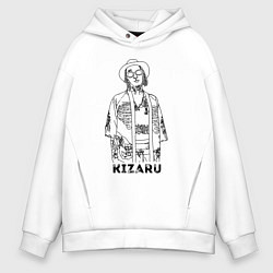 Толстовка оверсайз мужская Kizaru, цвет: белый
