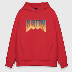Толстовка оверсайз мужская DOOM, цвет: красный