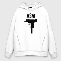 Толстовка оверсайз мужская ASAP Gangster, цвет: белый