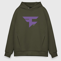 Толстовка оверсайз мужская Faze Clan Ultraviolet, цвет: хаки