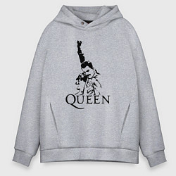 Толстовка оверсайз мужская Queen: Rock You, цвет: меланж