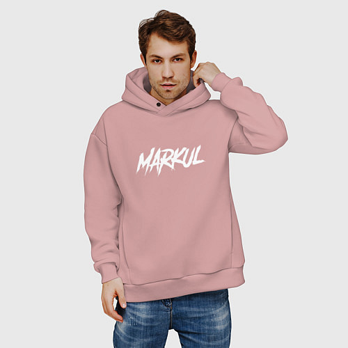 Мужское худи оверсайз Markul / Пыльно-розовый – фото 3