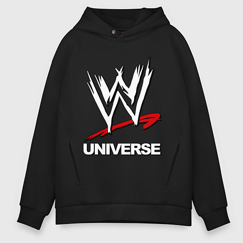 Мужское худи оверсайз WWE universe / Черный – фото 1