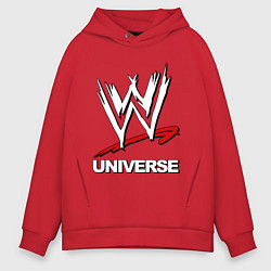 Толстовка оверсайз мужская WWE universe, цвет: красный