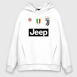 Толстовка оверсайз мужская FC Juventus, цвет: белый