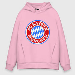 Толстовка оверсайз мужская Bayern Munchen FC, цвет: светло-розовый