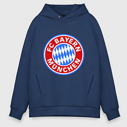 Толстовка оверсайз мужская Bayern Munchen FC, цвет: тёмно-синий