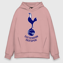 Толстовка оверсайз мужская Tottenham FC, цвет: пыльно-розовый