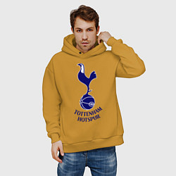 Толстовка оверсайз мужская Tottenham FC цвета горчичный — фото 2